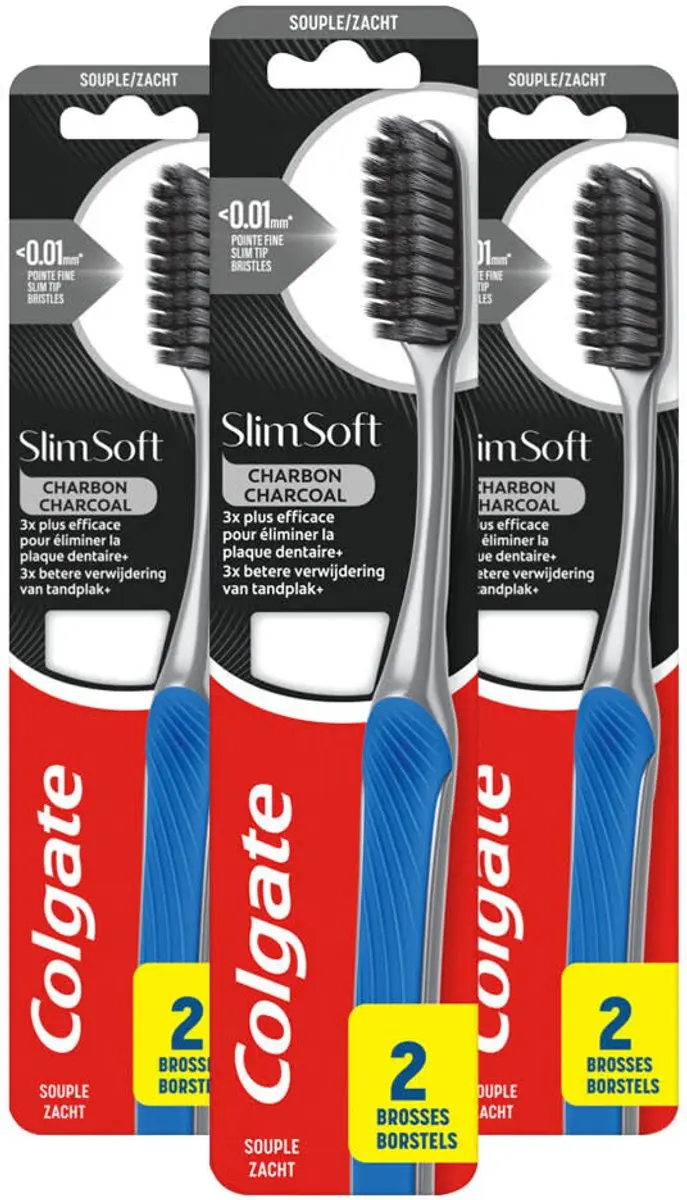 Colgate SlimSoft Charcoal Tandenborstels