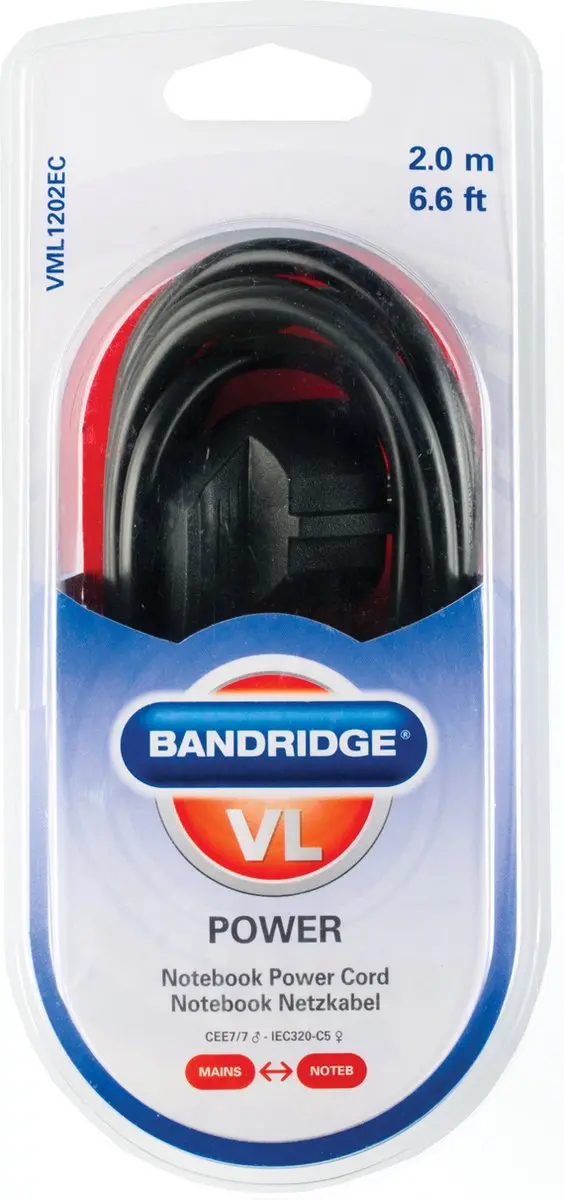Scanpart Bandridge VAL3302 Audio-/Videokabel - Zwart