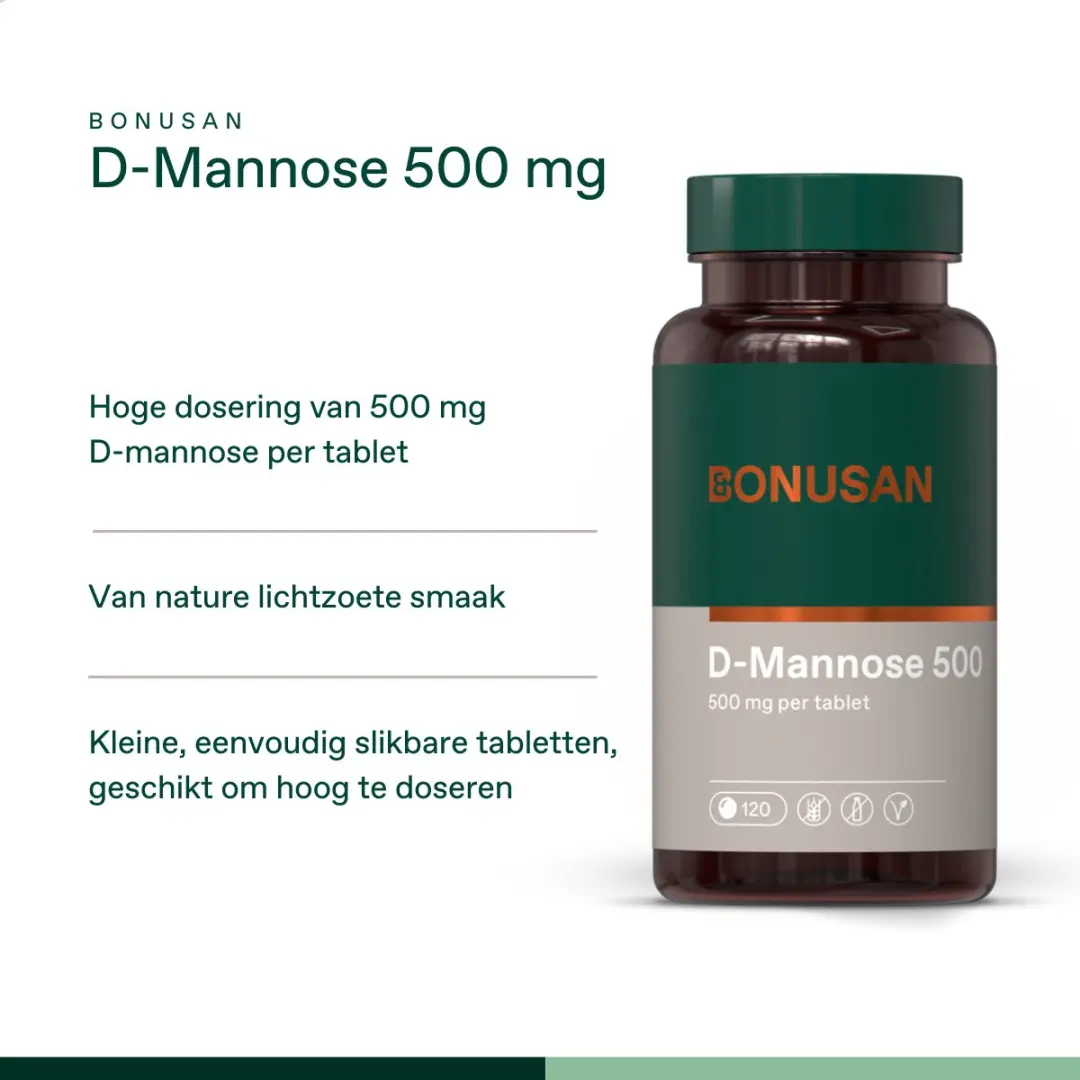 Bonusan D-Mannose 500mg - 120 Tabletten