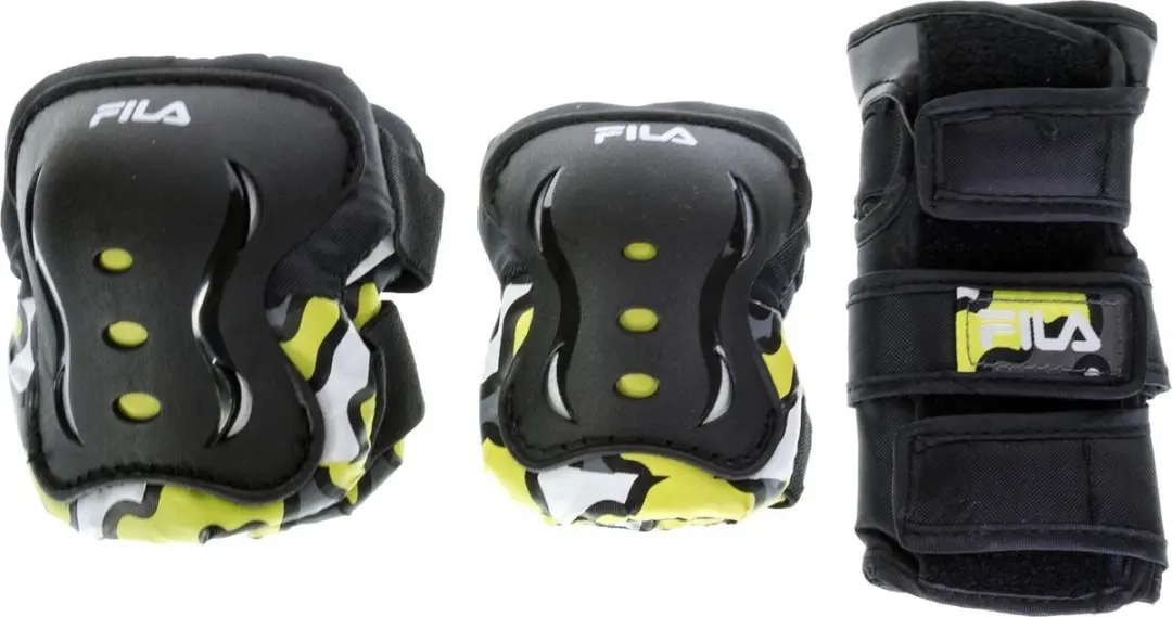 Fila FP Junior Skate Beschermingsset XS - 26170971XS - Zwart/Geel/Grijs/Wit