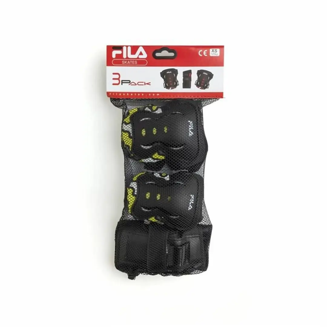 Fila FP Junior Skate Beschermingsset XS - 26170971XS - Zwart/Geel/Grijs/Wit