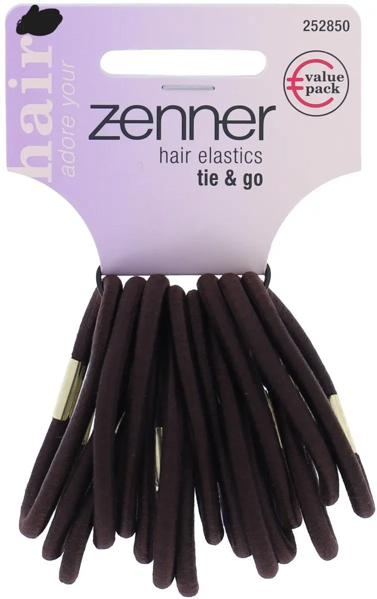 Zenner Haarelastiekjes Medium Bruin