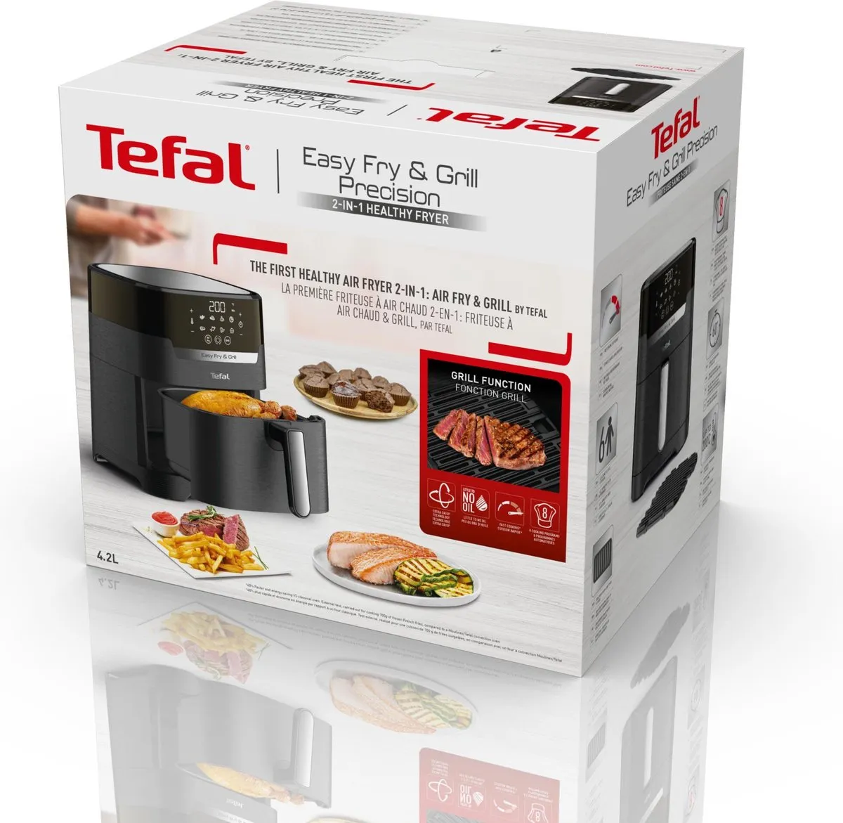 Tefal Easy Fry & Grill Precision EY5058 Airfryer 1500W - 4,2L - Zwart