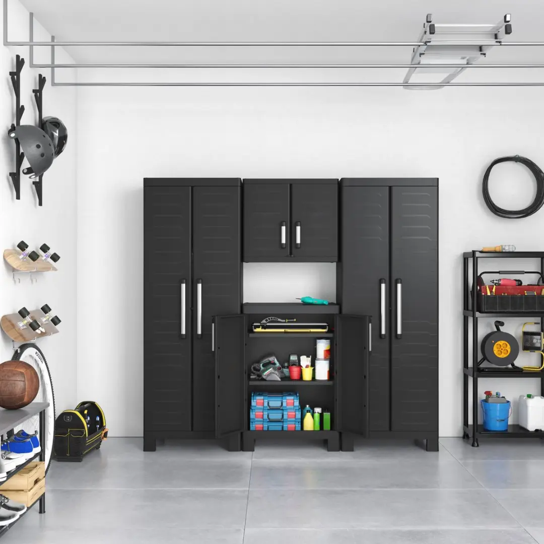 Keter Detroit Opbergkast Laag 45x65x97cm - Zwart