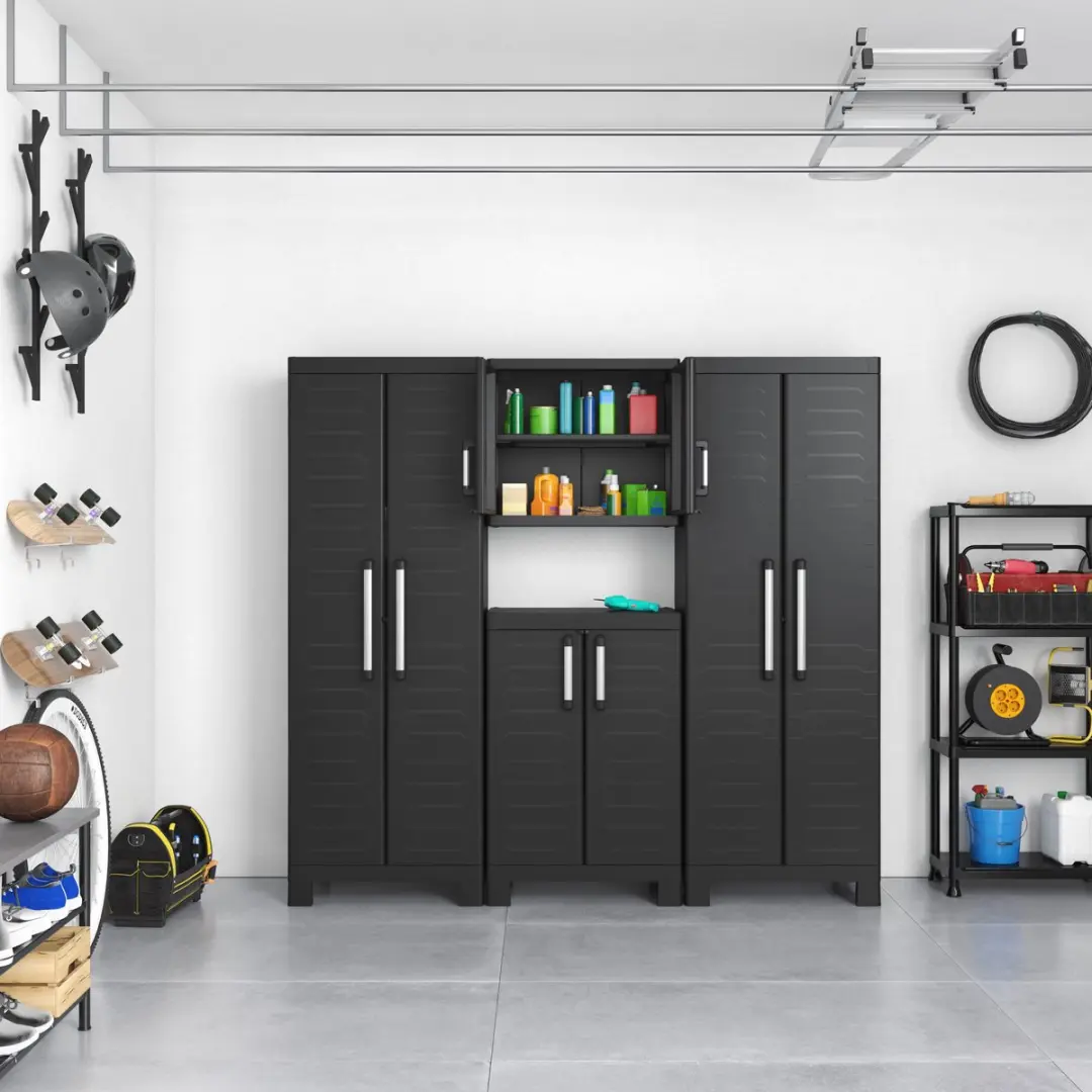 Keter Detroit Opbergkast Laag 45x65x97cm - Zwart