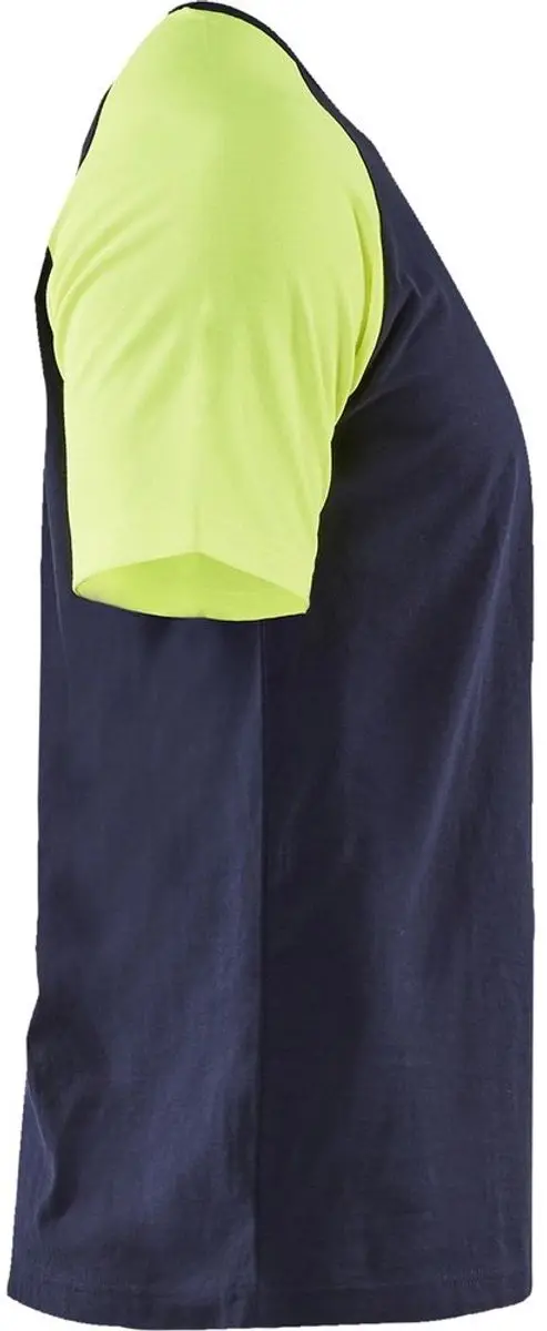 Blåkläder T-shirt 3515-1030 5XL - Marine/High Vis Geel