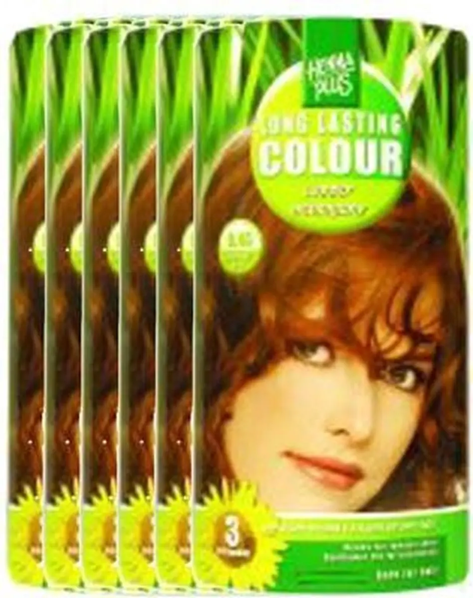 Hennaplus Long Lasting Colour 6.45 Copper Mahogany 600ml