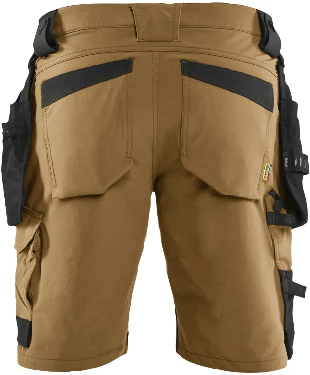 Blåkläder Stertch 4D Short - 56 - Nougat/Zwart