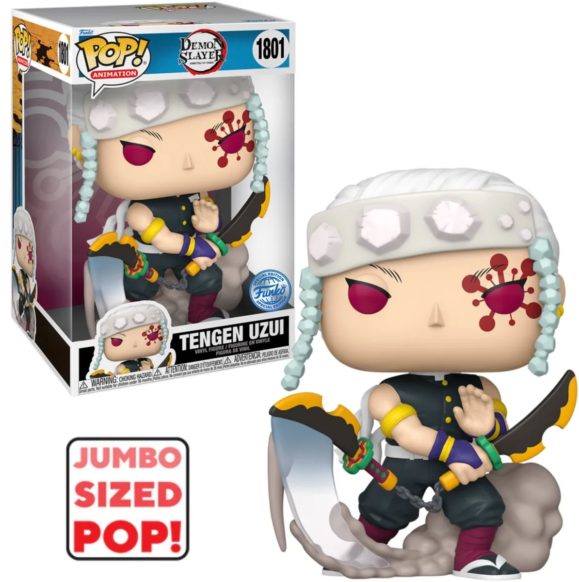 Funko Jumbo Pop Demon Slayer Tengen - 0889698845946 - Multicolor