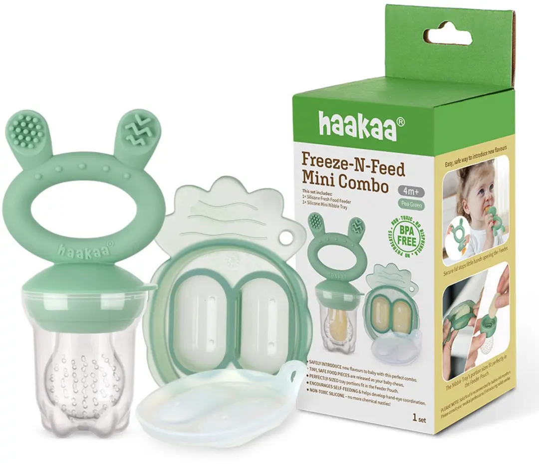 Haakaa Fresh Food Feeder - Pea green