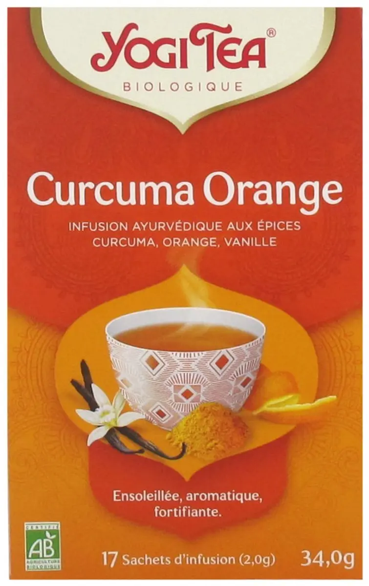 Yogi Tea Kurkuma Sinaasappel Biologisch 17 Zakjes