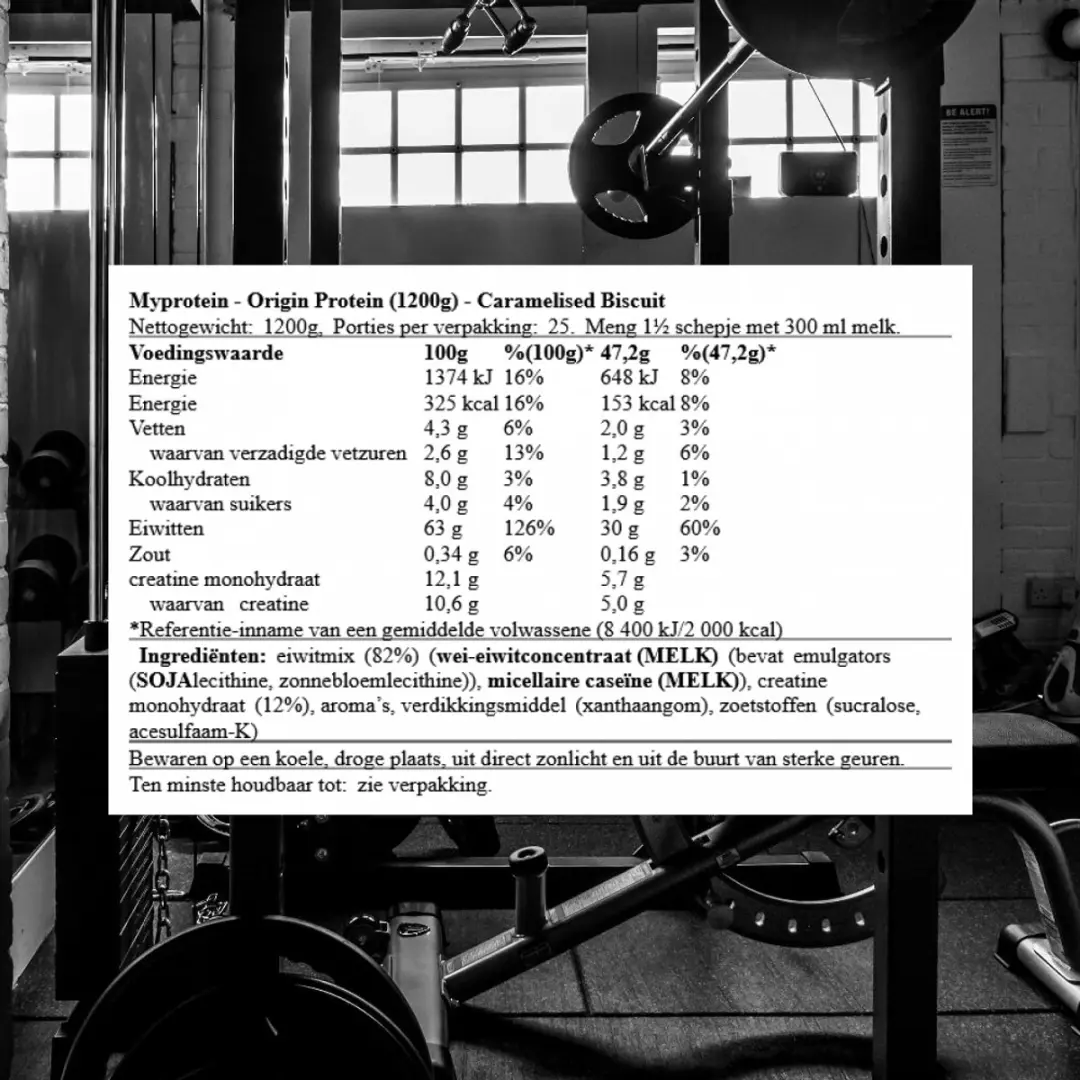Myprotein Origin Eiwitmix Caramelised Biscuit 1200g