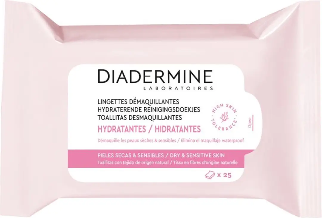 Diadermine Hydraterende Reinigingsdoekjes - 150 Stuks