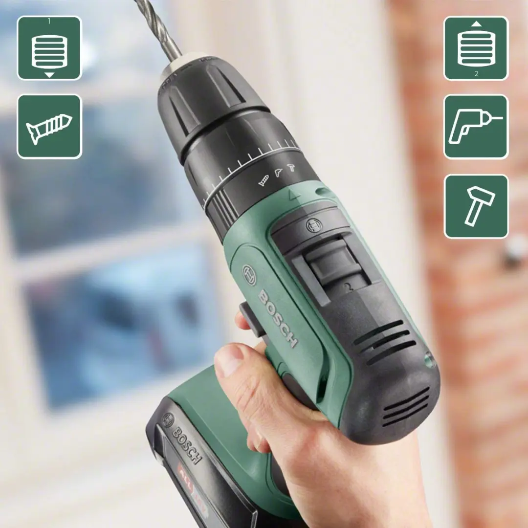 Bosch Universall Impact 18 Boormachine - Groen/Zwart