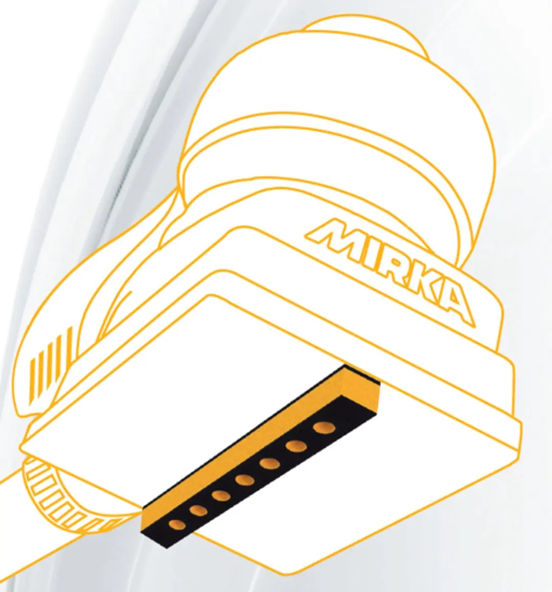 Mirka Schuim-Interface Profielpad 75x100mm - 10mm - Medium