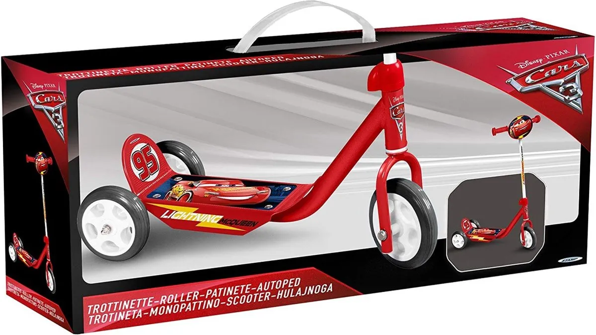 Disney Cars 3-Wiel Kinderstep - Rood