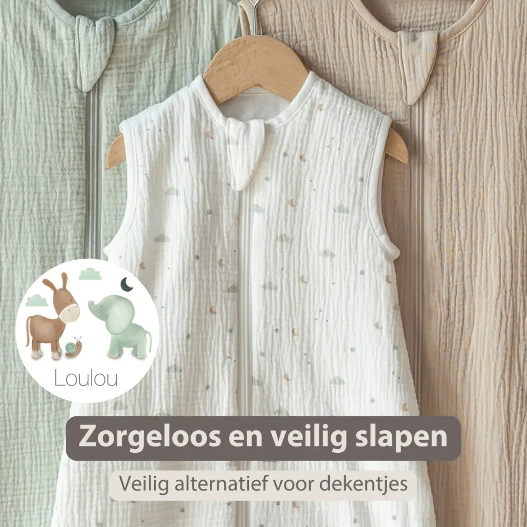 Nattou LouLou Baby Slaapzak 60cm - TOG 0,5 - Ecru