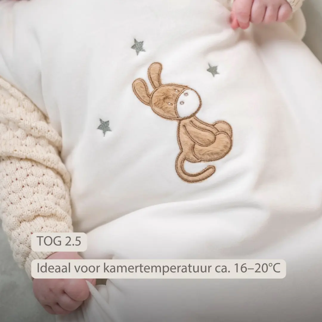 Nattou LouLou Baby Slaapzak 70cm - TOG 2,5 - Ecru