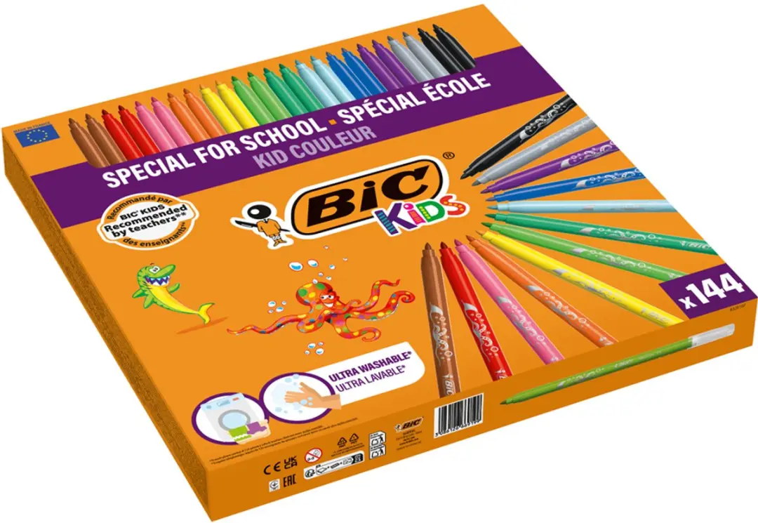HP BIC Kids Stiftenverfset Medium - 144 Stuks