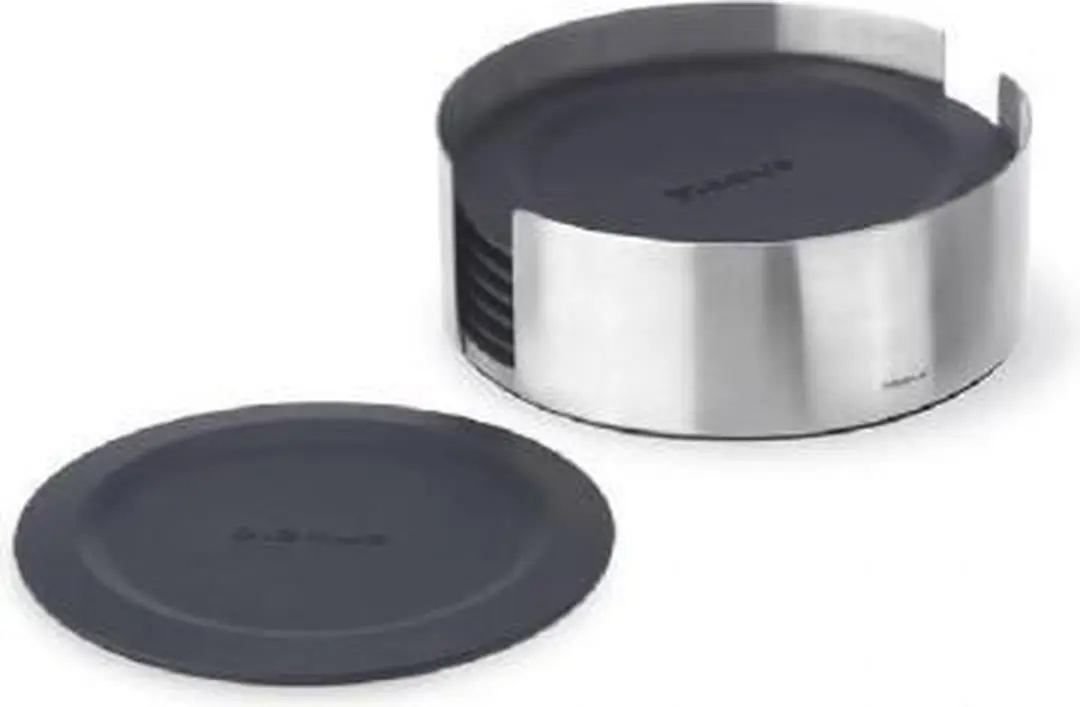 Blomus Lareto Onderzetters Magnetisch - 6 Stuks - Zwart