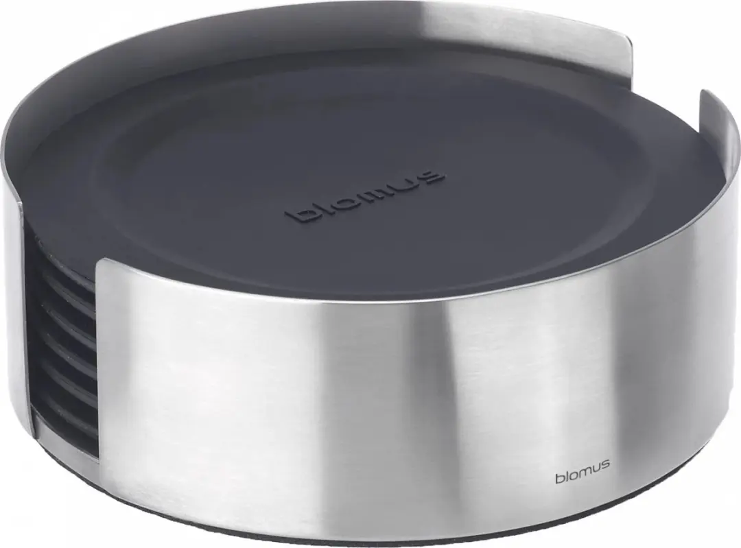 Blomus Lareto Onderzetters Magnetisch - 6 Stuks - Zwart