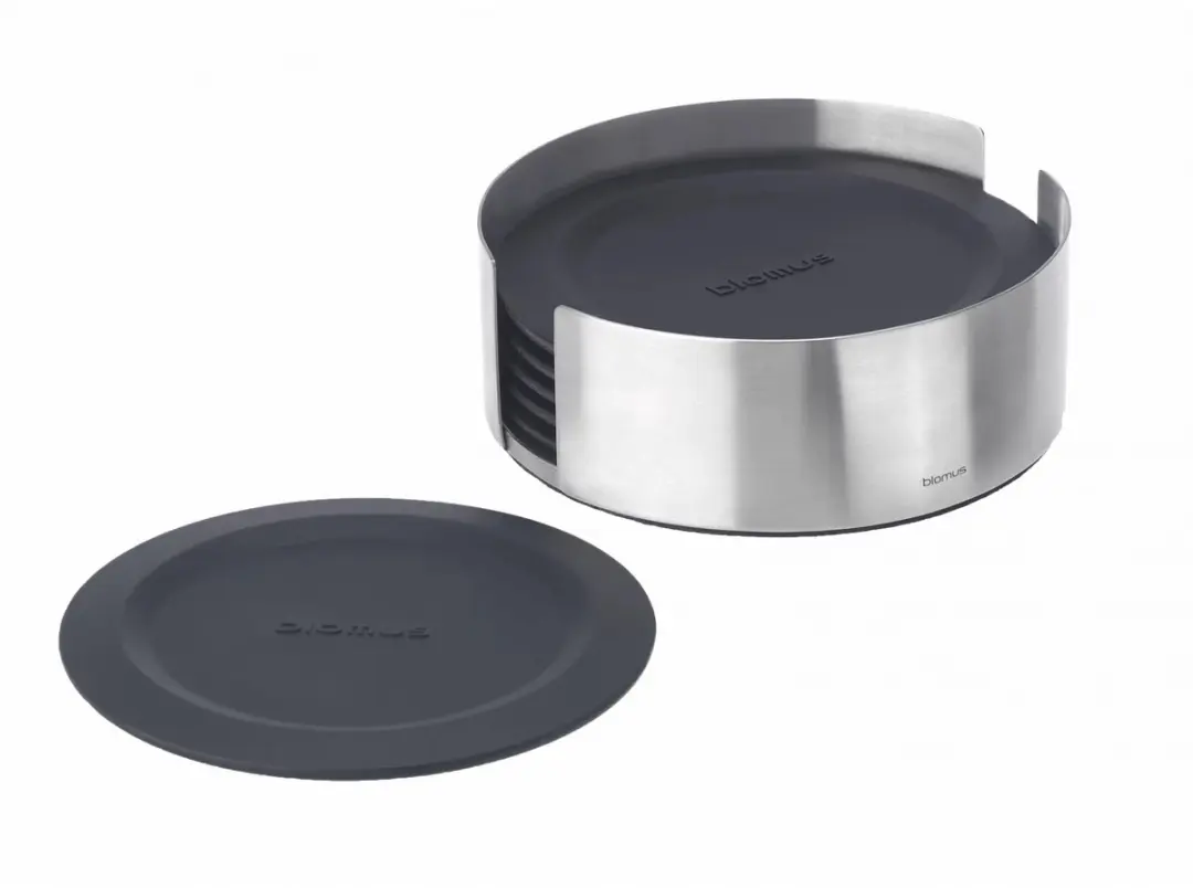 Blomus Lareto Onderzetters Magnetisch - 6 Stuks - Zwart