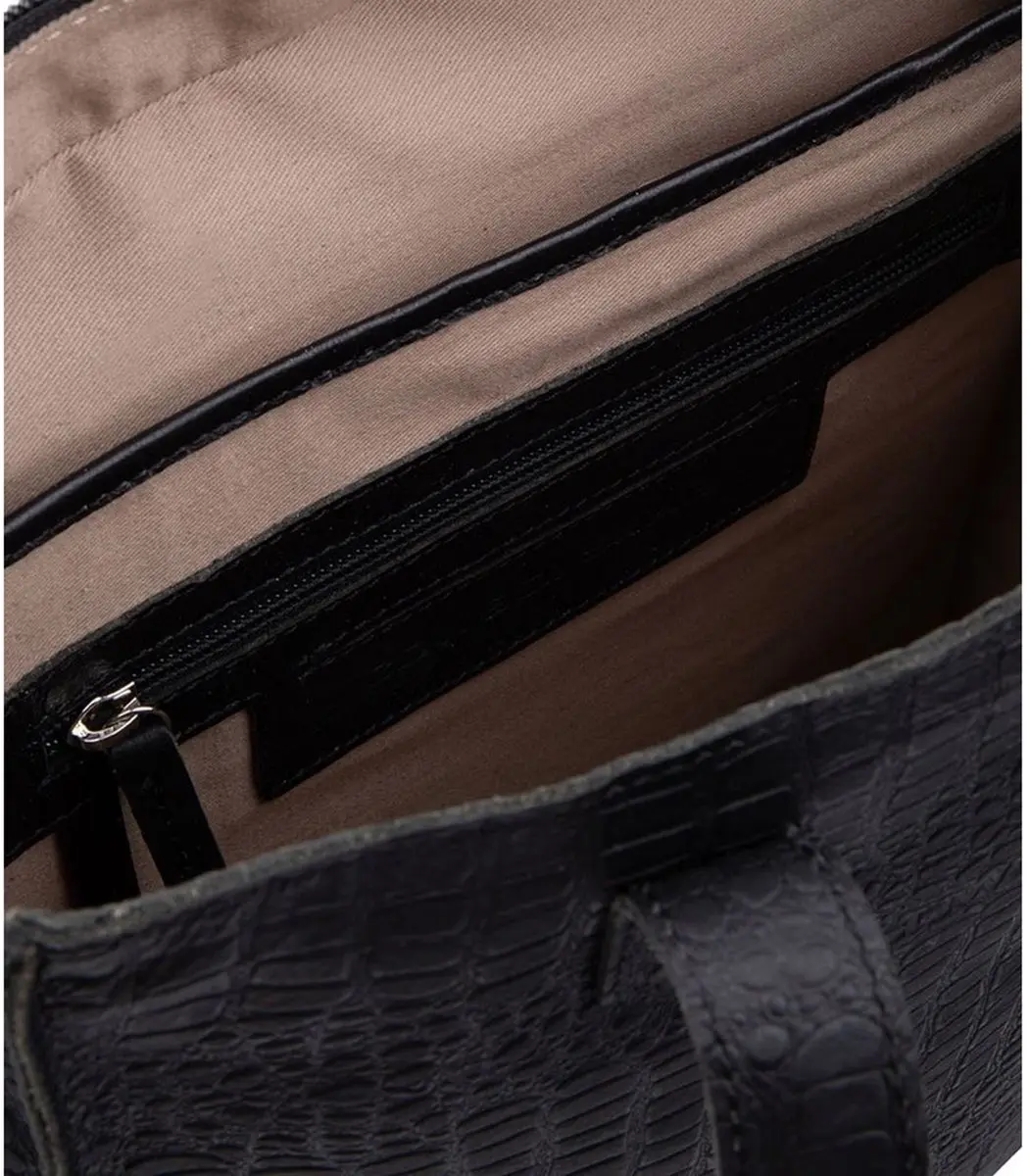 Cowboysbag Buckley Laptoptas 13 inch - Krokodillenprint - 4 Vakken