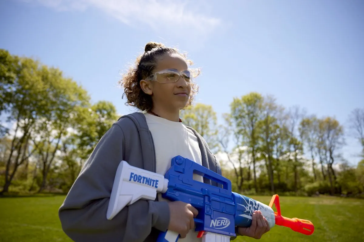 Nerf Fortnite Blue Shock Blaster F4108 - 4x Penlite