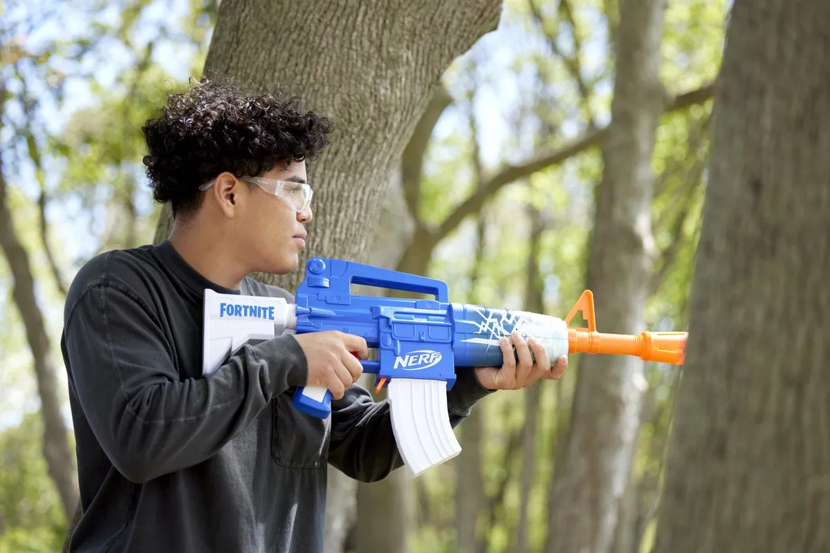 Nerf Fortnite Blue Shock Blaster F4108 - 4x Penlite