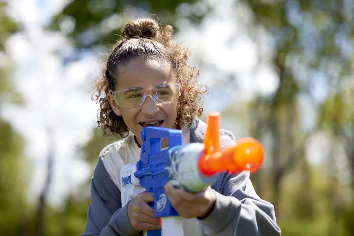 Nerf Fortnite Blue Shock Blaster F4108 - 4x Penlite - afbeelding 6 van 6