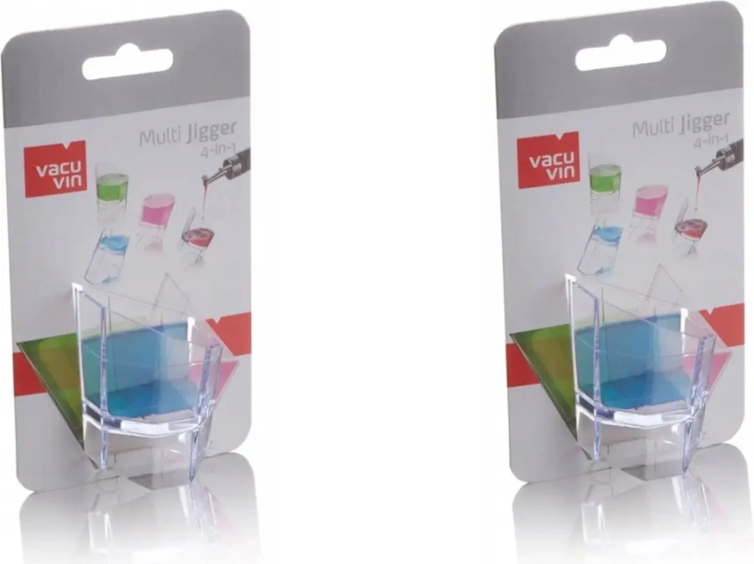 VacuVin Multi Jigger 4-in-1 - 2 Stuks