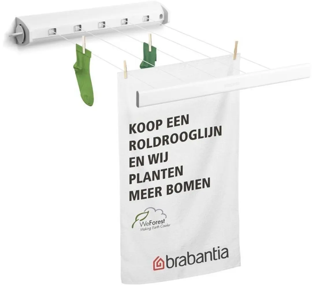 Brabantia Roldrooglijn 22m - Wit - afbeelding 5 van 6