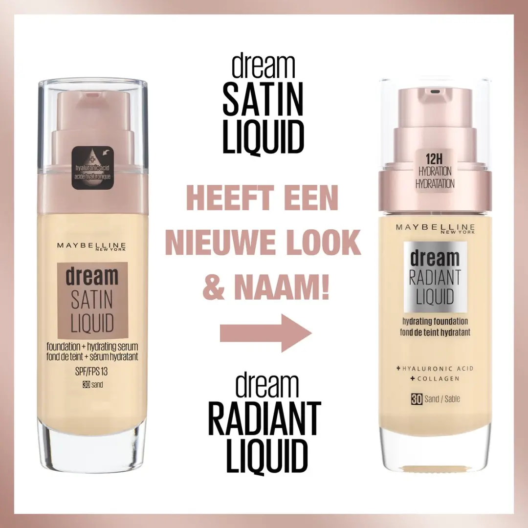 Maybelline New York Dream Radiant Liquid 20 Cameo Foundation 30ml