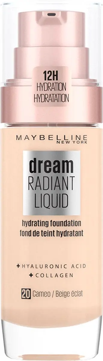 Maybelline New York Dream Radiant Liquid 20 Cameo Foundation 30ml