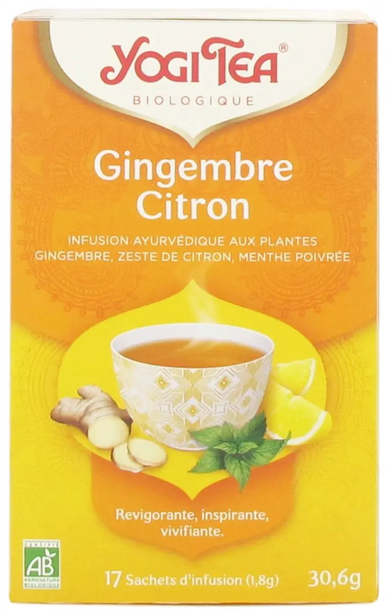 Yogi Tea Gember Citroen Biologisch 17 Zakjes