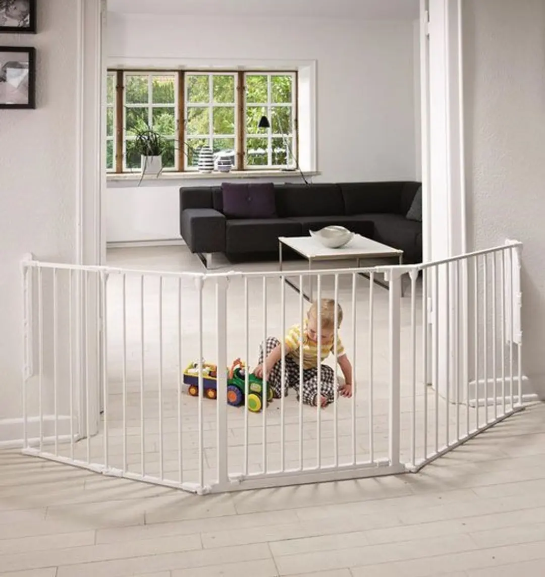 ECOTOYS Openhaardbeschermer Veiligheidsrek 1.0 - Wit