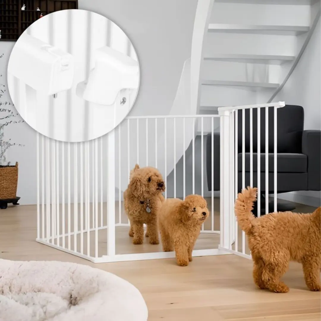 ECOTOYS Openhaardbeschermer Veiligheidsrek 1.0 - Wit