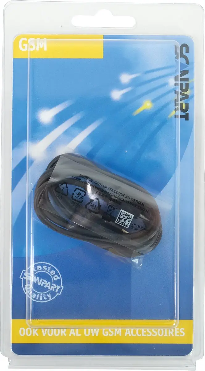 Scanpart USB-C Kabel 1m - 60W - Zwart