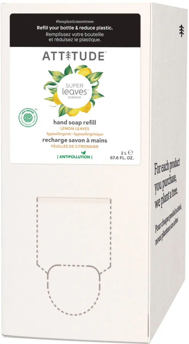 Attitude Super Leaves Handzeep Lemon Leaves Eco Refill 2L