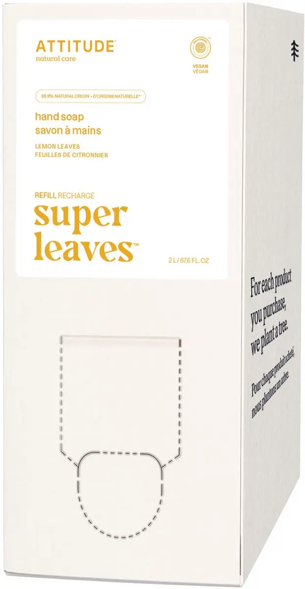 Attitude Super Leaves Handzeep Lemon Leaves Eco Refill 2L