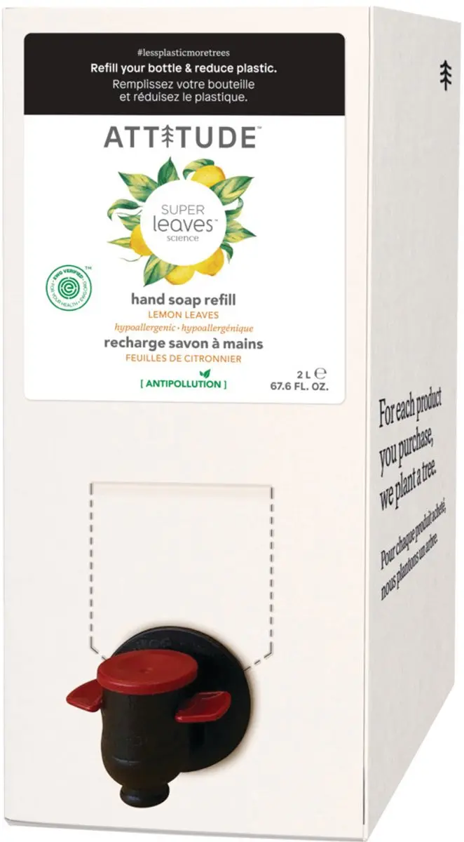 Attitude Super Leaves Handzeep Lemon Leaves Eco Refill 2L