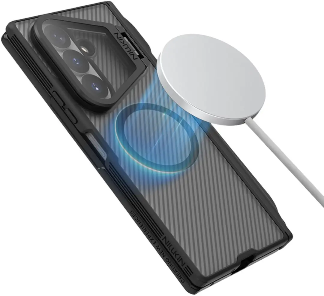 Nillkin MagSafe Hoesje Zwart/Transparant - Samsung Galaxy Z Fold8 Ultra