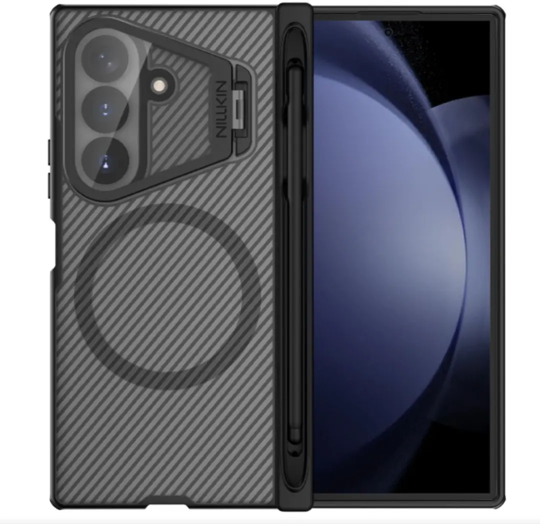Nillkin MagSafe Hoesje Zwart/Transparant - Samsung Galaxy Z Fold8 Ultra