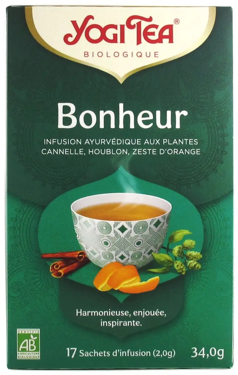 Yogi Tea Bonheur Bio 17 Zakjes