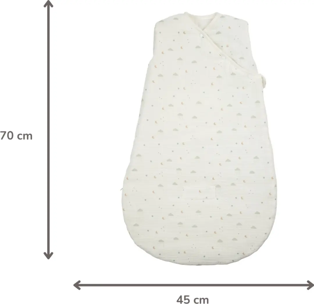 Nattou LouLou Baby Slaapzak 70cm - Tetra Katoen TOG 2 Ecru