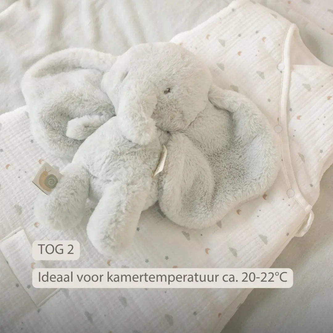 Nattou LouLou Baby Slaapzak 70cm - Tetra Katoen TOG 2 Ecru
