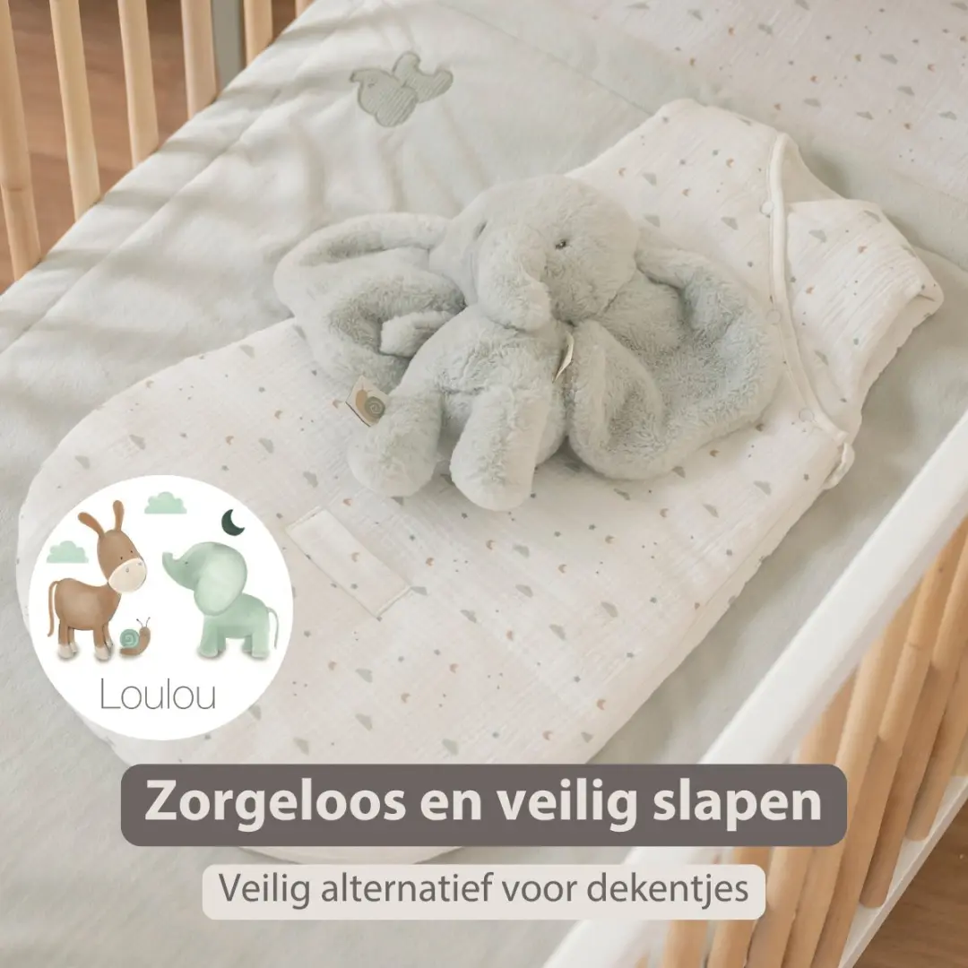 Nattou LouLou Baby Slaapzak 70cm - Tetra Katoen TOG 2 Ecru