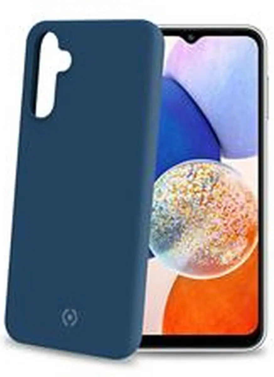Celly Cromo Siliconen Hoesje Samsung Galaxy A14 - Blauw