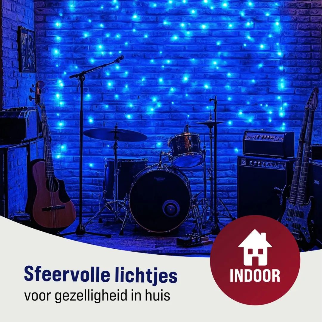 Monzana Lichtgordijn 120x120cm 100 Leds