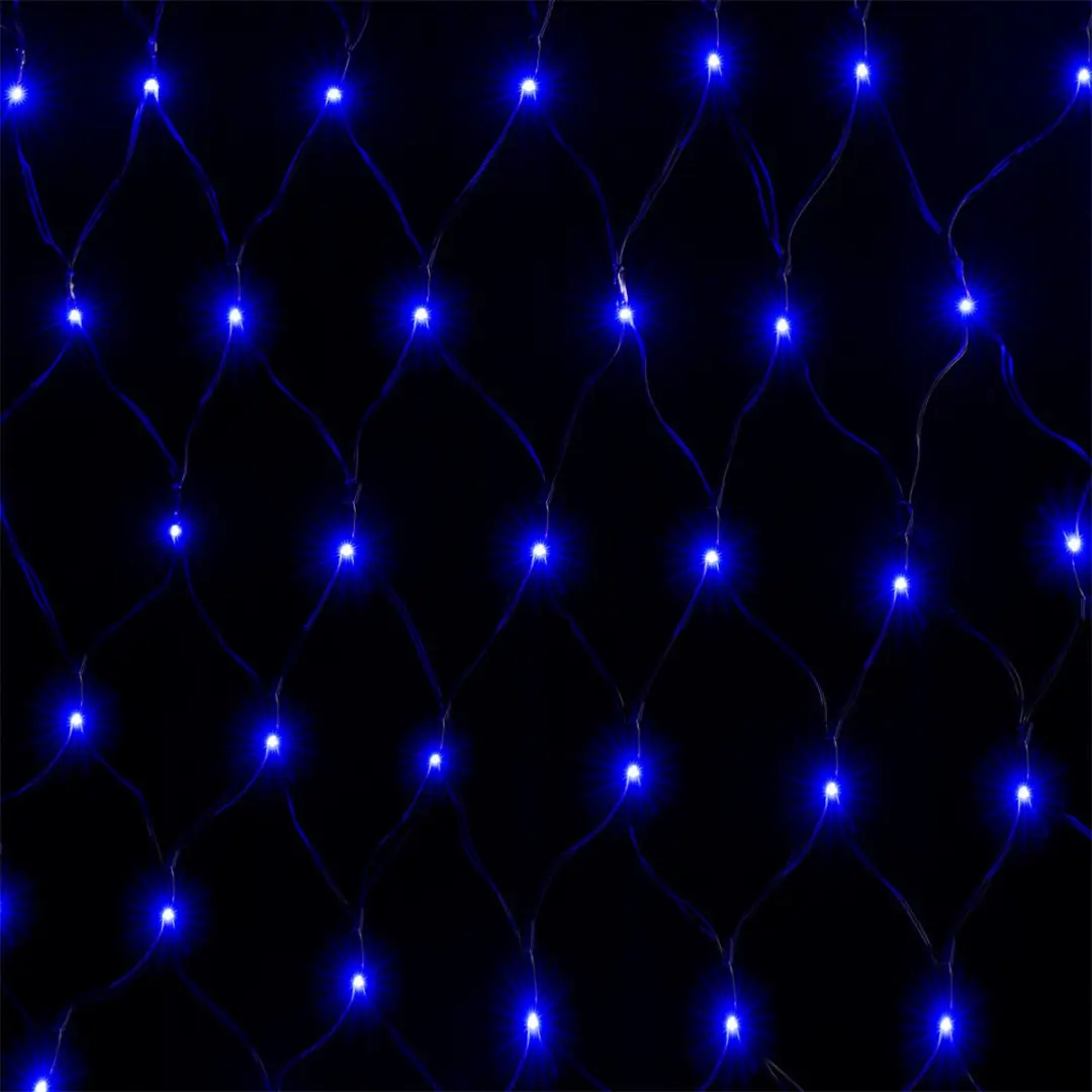 Monzana Lichtgordijn 120x120cm 100 Leds - Blauw